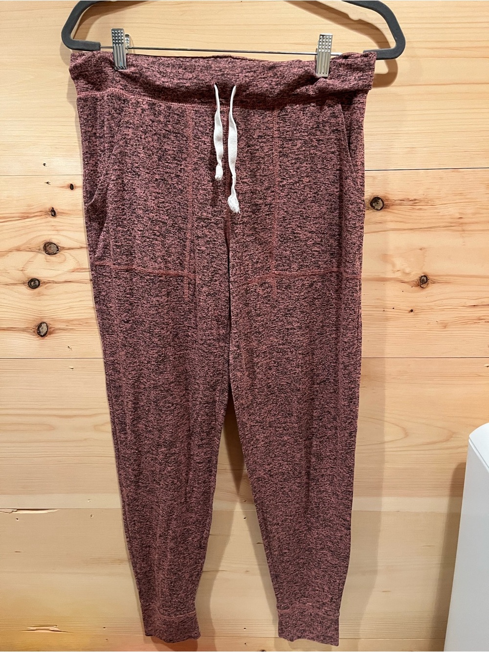 Xhilaration Cozy Lounge Marled Joggers in Dusty Rose
